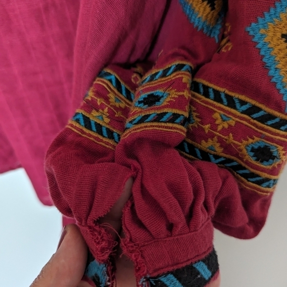 😊 World Market embroidered jacket sz M - Picture 8 of 9